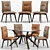 Maya and Mikado - Connubia Calligaris: Stylish and Versatile Dining Set 3D model small image 1