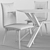 Maya and Mikado - Connubia Calligaris: Stylish and Versatile Dining Set 3D model small image 3