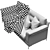FURNINOVA Timeless Sofa - Elegant and Durable 3D model small image 3