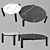 Marble-top Cassina Tables 3D model small image 1