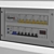 Modular Electric Board with Circuit Breakers, Control Relays, and Voltmeter 3D model small image 2