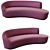 Modern Astra Sofa: Sleek Style. 3D model small image 1