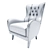 Montreal Deluxe Accent Chair 3D model small image 3