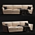 Elegant Vittoria Sofa: Timeless Luxury 3D model small image 1