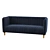 Marview Velvet Sofa 
Luxurious Velvet Seating 3D model small image 1