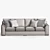 Elegant Cornerstone Large Sofa 3D model small image 3
