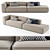 Lema CLOUD Modern Sectional Sofa 3D model small image 1