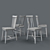 Stylish Family Chairs: Scandinavian Design 3D model small image 3