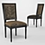 French Style Dining Chair 19: Elegant and Classic 3D model small image 1