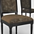 French Style Dining Chair 19: Elegant and Classic 3D model small image 2