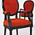 French Style Dining Chair 2013 3D model small image 2