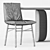 Sleek PIL Chair & MELLOW Table 3D model small image 3