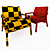 Elegant Tuscon Armchair, Stylish Comfort 3D model small image 2