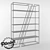 Industrial Loft Wood and Metal Rack 3D model small image 3