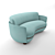 Wittmann Miles: Sleek and Stylish Sofa 3D model small image 2