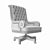 Elegant Chesterfield Director Chair 3D model small image 3