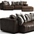 Living Divani NeoWall: Sleek Contemporary Sofa 3D model small image 2