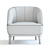 Lloyd Armchair: 3D Model with 3 Color Options 3D model small image 3