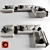 Elegant and Modern Poliform Mondrian Sofa 3D model small image 1