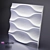 Blade 3D Panel: Innovative Gypsum Design 3D model small image 1