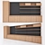 Elegant Office Cabinet: Organize and Display 3D model small image 3