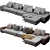 Sophisticated and Stylish: Minotti Daniels Sofa 3D model small image 3