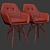 Modern Kendall Armchair: Ready-to-Use Designer Piece 3D model small image 3