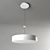 Sleek Metal Pendant Light 3D model small image 1