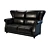 Elegant Contoured Balito Sofa 3D model small image 1