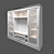 ALDO GK10 Elegant TV Wall Unit 3D model small image 3