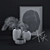 Curated Kravet Vase Decor Set 3D model small image 3