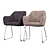 Elegant Upholstered Chair Set 3D model small image 1