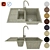 Modern Blanco Metra 6S Compact Kitchen Sink with Mixer 3D model small image 1