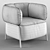 Sleek and Stylish Chair: Quadrotta 3D model small image 3