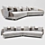 Elegant Lawson Sofa by Minotti | 420x100x80cm 3D model small image 1