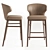 Angel Cerda Bar Stool: Modern Elegance 3D model small image 2