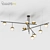 TECHNUM Triple: Sleek Glass Pendant Light 3D model small image 1