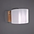 VIOKEF Orbed Pendant Light: Satin White Glass & Wooden Fittings 3D model small image 1