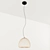 Luxurious Gilded Pendant Light 3D model small image 1