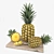 Tropical Pineapple Set: 3dsMax 2015 Vray 3D model small image 2