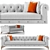 Modern Loft Style Sofa 3D model small image 1