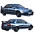 Sleek Mitsubishi Lancer Evo 3D model small image 1