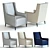 Elegant Christo Armchair: Exquisite Design & Supreme Comfort 3D model small image 1