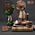 Elegant Coffee Lover's Kitchen Set 3D model small image 2
