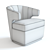 Sleek 3D Gibbs Armchair: Luxury in Every Detail 3D model small image 2