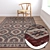 Premium Carpet Collection: Set of 3 High-Quality Textured Carpets 3D model small image 2