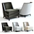 Modern Sloane Armchair: High-Detail 3D Model 3D model small image 1