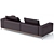 Sleek Ettore Sofa by Citterio 3D model small image 2