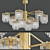 Elegant Arteriors Gretta Chandelier 3D model small image 1