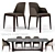 Elegant Poliform Dining Set 3D model small image 1